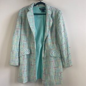 Burlap turquoise color for trench